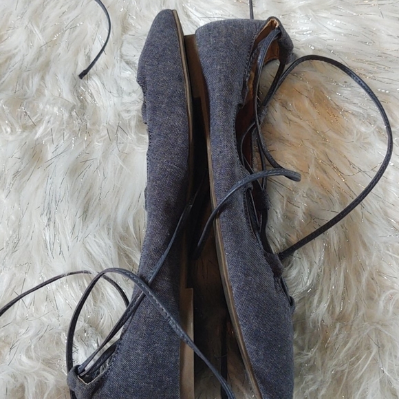 Gap pointed toe flats string ankle size 6.… - Picture 6 of 8